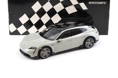 1:18 Minichamps Porsche Taycan Turbo S Cross Turismo 2021 Grigio Gesso - Immagine 1 di 4