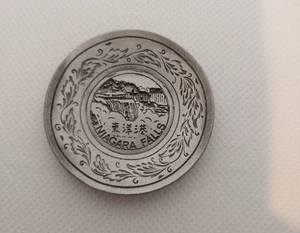 1984 SPOONTIQUES Inc Pewter Miniature Collector PLATE Niagra Falls - Picture 1 of 2
