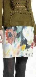 NWT Anthropologie Night Garden Hand Painted Skirt Size 29 - Picture 1 of 11