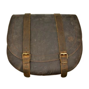 Borsa sacca in cuoio marrone EX MOTO POSTMAN 16 lt sgancio rapido klick fix - Imagen 1 de 4