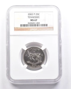 MS67 2002-P Washington State Quarter Tennessee NGC *6307 - Picture 1 of 3