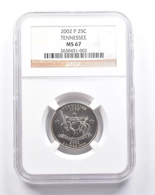 MS67 2002-P Washington State Quarter Tennessee NGC *6307 - Image 1 of 3