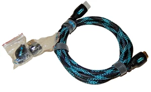 Twisted Veins HDMI Cable 6 ft Long High Speed HDMI Cord With Full HD 1080P - Picture 1 of 3