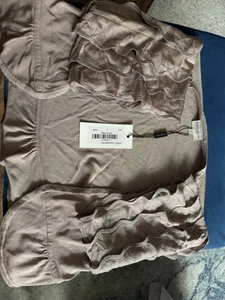 Karen Millen Champagne Knit Short Shawl / Cardigan Size 4 RRP £90 - Picture 1 of 5