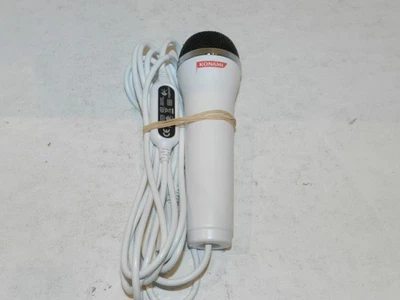 Konami Logitech Microphone for Wii Nintendo Wired White Tested - Image 1 of 2
