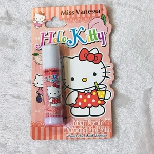 Miss Vanessa Hello Kitty Juicy Peach Warming Lip Balm Moist Moisture New Sealed - Picture 1 of 7