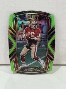 2020 Panini Select Joe Montana Club Level #219 Neon Green Die-Cut Prizm 49ers - Bild 1 von 2