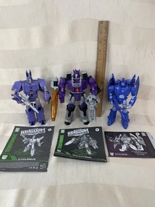 Transformers WFC 86 Studio Series Scourge & Kingdom Cyclonus & Galvatron Set - Picture 1 of 11