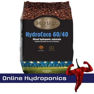 GOLD LABEL 2 sacchetti oro etichetta 60/40 ciottoli argilla di cocco 45 litri mix idroponica
