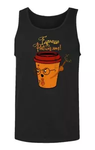 Potter Espresso Patronum Gryffindor Coffee Funny Muggle Men's Tank Top - Picture 1 of 4