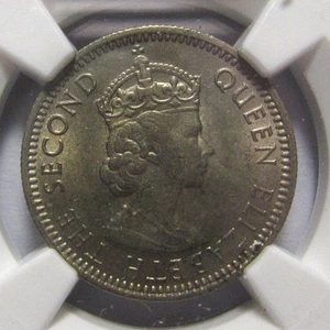Malaya & British Borneo 10 Cents, 1961 Uncirculated NGC MS 63 - Picture 1 of 4