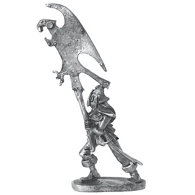 FANTASY WARRIORS Dark Elf Standard 28mm Metal Unpainted