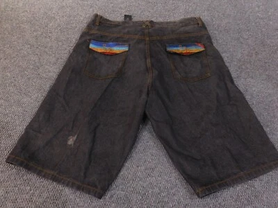 lrg lifted research group shorts 42 black y2k denim retro vintage hip-hop - Image 1 of 4