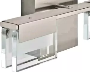 Home Decorators VICINO 2-Light Brushed Nickel Integrated LED Vanity Light - Picture 1 of 9