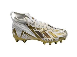 Adidas Freak 23 7V7 SMU Football Cleats Gold & White Size 9.5 Mens HP2442 - Picture 1 of 12