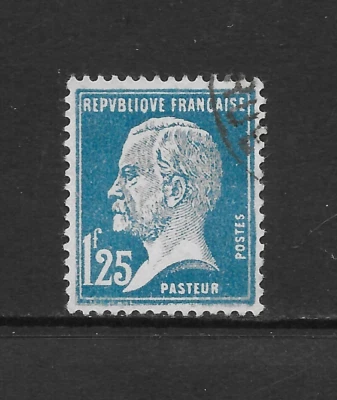 FRANCIA SCOTT 195 USADO EN MUY BUEN ESTADO - 1926 1,25 fr EDICIÓN AZUL - LOUIS PASTUER Foto 1 de 2