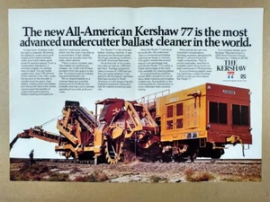 1977 Kershaw Model 77 Ballast Cleaning Machine vintage print ad - Bild 1 von 1