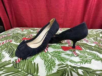 Tacones de gatito negros con lazo de gamuza Prada Calzature Donna - talla 36 Foto 1 de 4