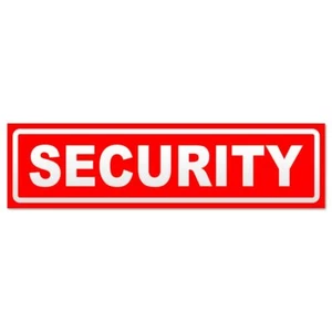 Security invertiert Magnetschild Schild magnetisch - Picture 1 of 25