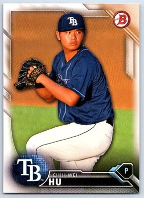 2016 Bowman Draft Chih-Wei Hu Tampa Bay Rays #BD-147 - Image 1 of 2