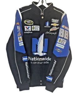 Dale Earnhardt Jr. #88 Nascar JH Design Men's Twill Jacket Nationwide M - Picture 1 of 21