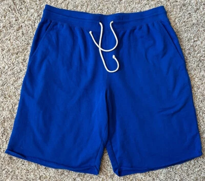Pantalones cortos City Streets grandes para hombre suaves cómodos con cordón azul real nuevos sin etiquetas Foto 1 de 4