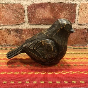 Rustic Sparrow Bird Sculpture Table Decor Figurine ~ Gift Resin 6.5” - Picture 1 of 7