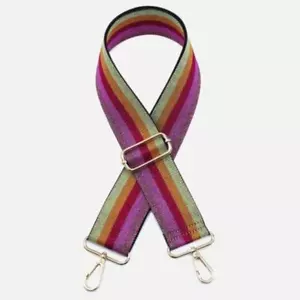 Rainbow gestreifte verstellbare Umhängetasche Handtasche Gitarrengurt - Bild 1 von 2