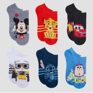 Disney 100th Anniversary Boys' 6-Pack Socks - Picture 1 of 7