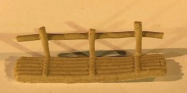 Керамическая миниатюрная фигурка мост статуэтка без глазурованный размер 5 «x 2» x 1» бонсай декор - Изображение 1 из 1