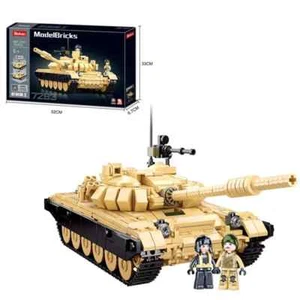 770PCS T-72 Military War Tank Building Blocks WW2 Tank Chariot Soldier Bricks - Picture 1 of 6