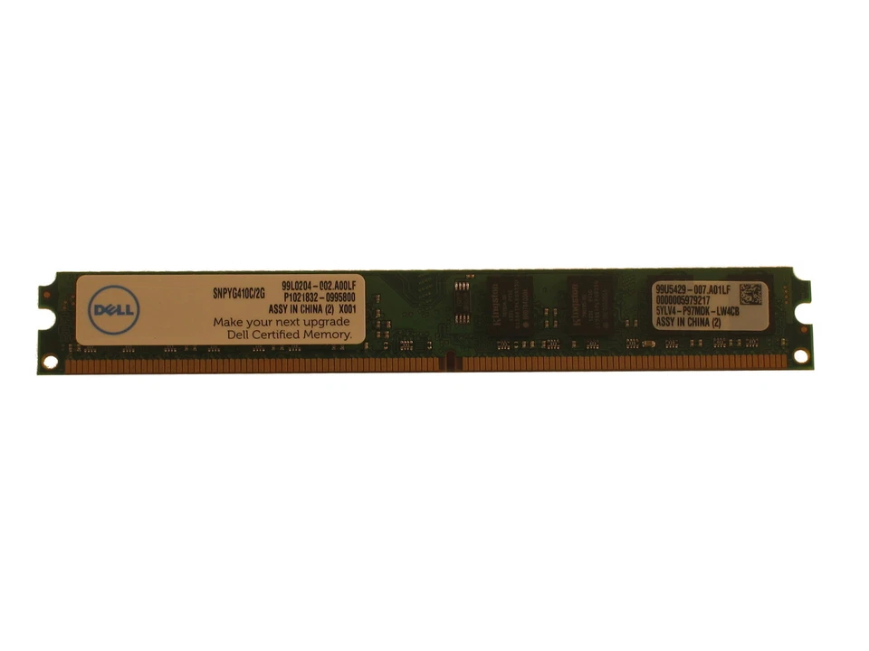 New SNPYG410C/2G 2GB DDR2 800 PC2 6400 Dell Oiginal DIMM For Desktop Computers - Image 1 of 1