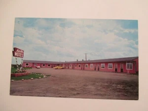 Waterloo city limits Hiway 218 North Postcard Bel-Air Motel Hotel Roadside  - Picture 1 of 2