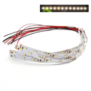 5X Pre-wired Warm White 12 LEDs SMD 3528 LEDs Light Strips Self-adhesive 20CM - Picture 1 of 6