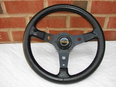 DE COLECCIÓN NOS LUISI VOLANTE ENVUELTO EN CUERO NEGRO JAGUAR XKE XJS XJ6 Foto 1 de 4