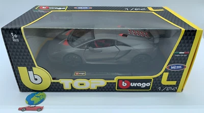 Bburago Lamborghini Sesto Element, automodello scala 1:24 - 1:25, vintage (2398) - Immagine 1 di 4