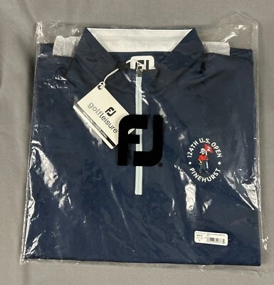 Pullover de golf FootJoy para mujer 2024 logotipo abierto de Pinehurst azul medio precio de venta sugerido por el fabricante 125 USD Foto 1 de 4