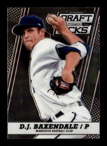 2013 Panini Prizm Perennial Draft Picks #17 D.J. Baxendale Minnesota Twins Card