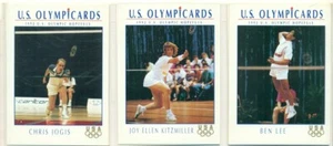 U.S. OLYMPICARDS - 1992 - BADMINTON INSERT TRADING CARD LOT - 3 CARDS - BEN LEE - Picture 1 of 1