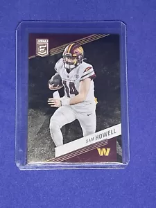 2023 Donruss Elite Football Sam Howell #87 Black 4/25 Commanders - Picture 1 of 2