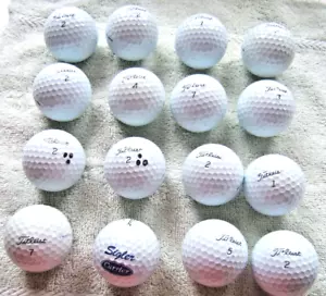 16 Titleist ProV1 Golf Balls in Very Good Condition - Picture 1 of 11