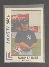 1989 Albany Colonie Yankees RODNEY IMES RC YANKEES