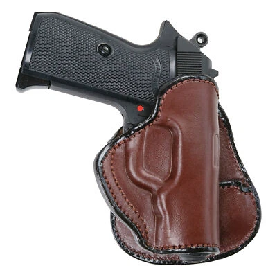 PADDLE HOLSTER FOR KAHR P380. OWB LEATHER PADDLE WITH ADJUSTABLE CANT. - Image 1 of 4