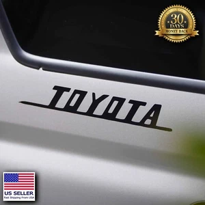 Retro Font Toyota Vinyl Decal Sticker Land Cruiser, 4Runner, Tacoma, Tundra, FJ - Bild 1 von 5