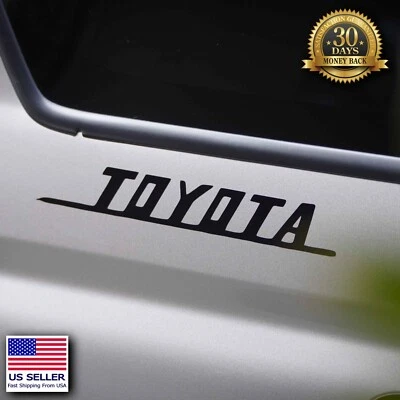 Ретро шрифт Toyota виниловая наклейка стикер Land Cruiser, 4Runner, Tacoma, Tundra, FJ - Изображение 1 из 4