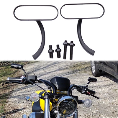 摩托车迷你椭圆形侧镜适用于本田 Fury VT1300CX Shadow Spirit VT750DC — 第 1/4 张图片