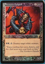 Western Paladin FOIL 7th Edition VERY HEAVILY PLD Rare CARD (237249) ABUGames