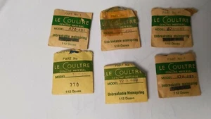 1LOTE de muelles principales Lecoultre, calibres 476, 489,481, 211, 438 para reparación de relojes - Imagen 1 de 3