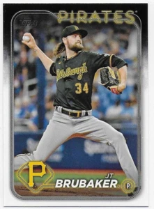 2024 Topps #635 JT Brubaker - Pittsburgh Pirates - Picture 1 of 2