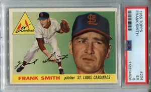 1955 Topps #204 Frank Smith PSA 5 EX St. Louis Cardinals - Picture 1 of 2